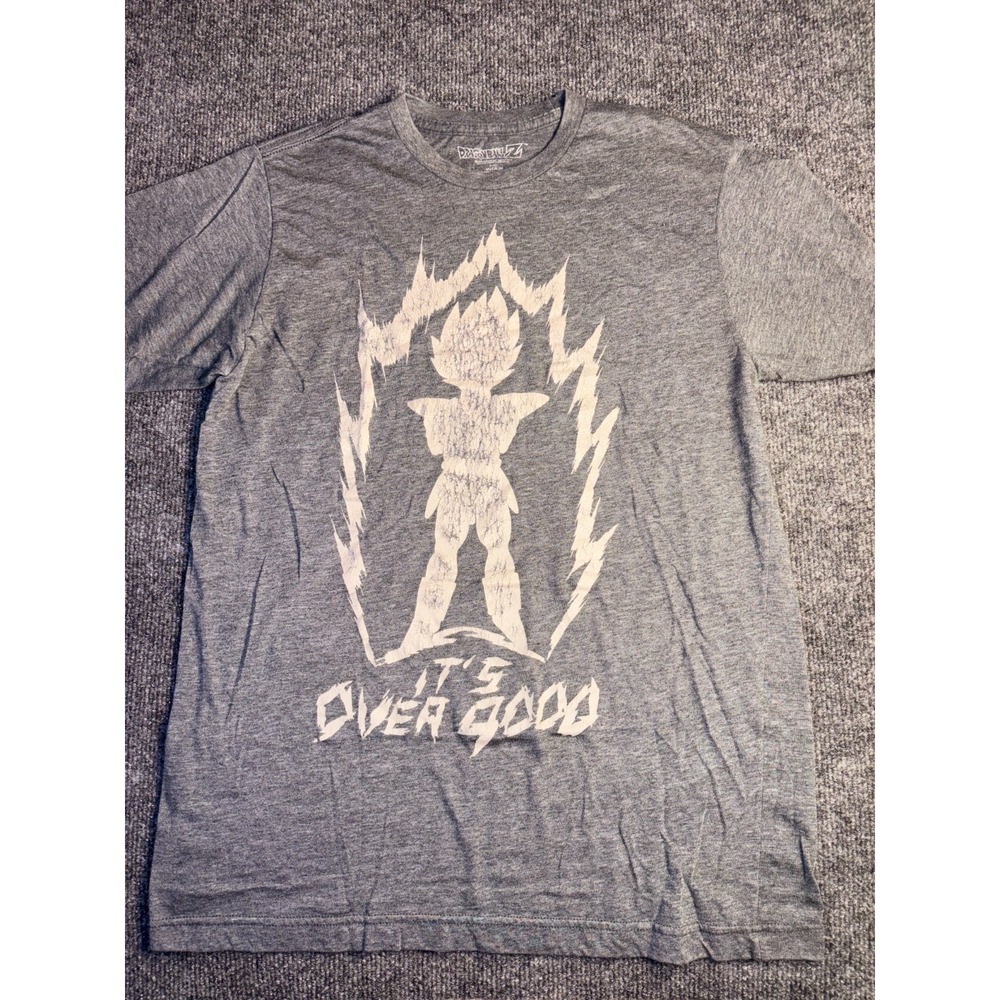 Dragon Ball Z T-Shirt Mens M Gray Graphic Print Short Sleeve Crew Neck Pullover